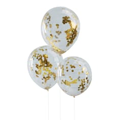 Gold Confetti Balloons