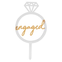 Engagement - Ring Cake Toppers