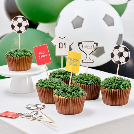 Football - Cupcake Toppers