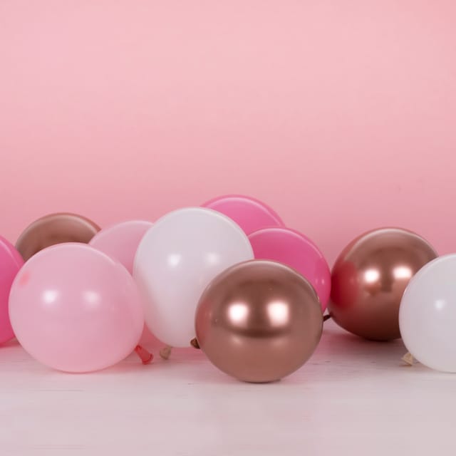 Balloons - Blush and Rose Gold Balloon Mosaic Balloon Pack