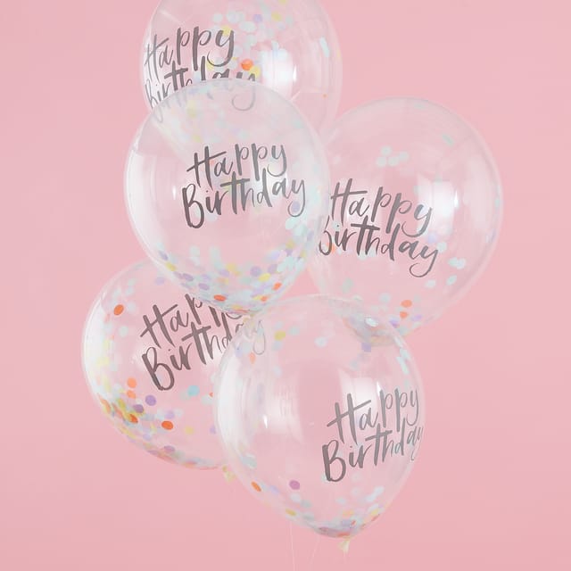 Iridescent Rainbow - HB Confetti Balloons