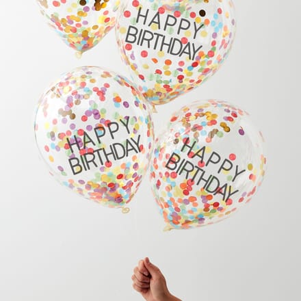Iridescent Rainbow - Giant Pastel Confetti Balloons