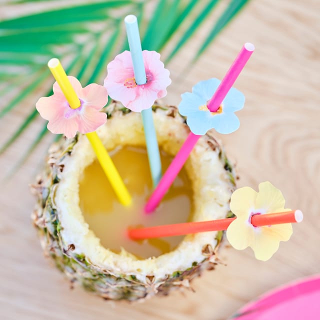 Hawaiian Tiki Straws