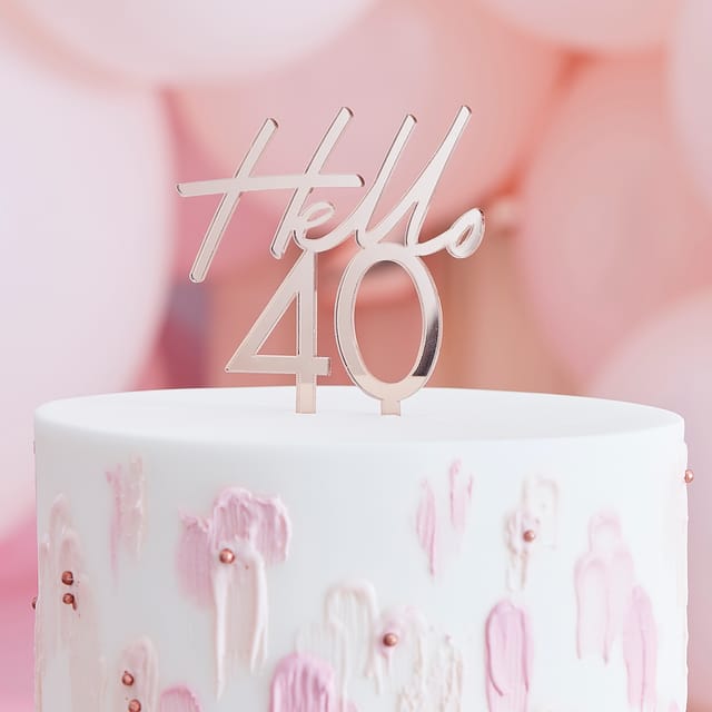 Rose Gold - 40th Birthday