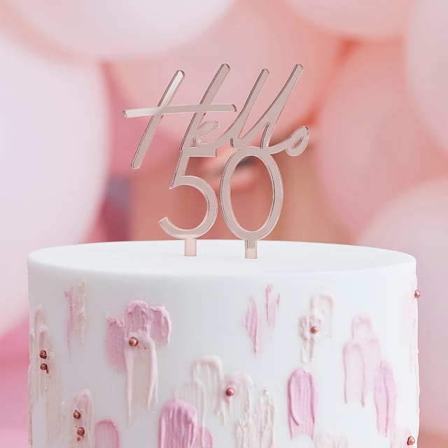 Rose Gold - 50th Birthday