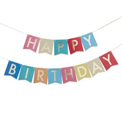 Bunting - Multi-Coloured Happy Birthday Banner Bunting