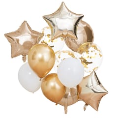 Gold Star Congrats - Metallic Gold Star Balloon Bundle