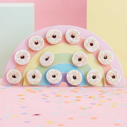 Iridescent Rainbow - Rainbow Donut Wall