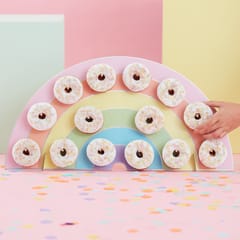 Iridescent Rainbow - Donut Wall