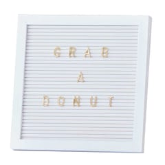 White & Gold Peg Board