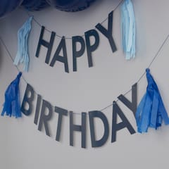 Navy HBD Bunting