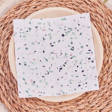 Terrazzo Print Paper Napkins