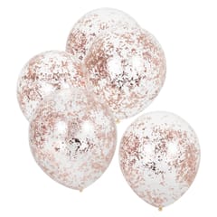 Rose Gold Confetti Balloons